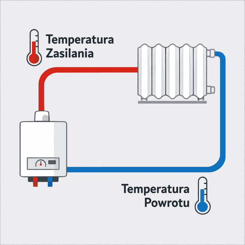 Temperatura zasilania i powrotu